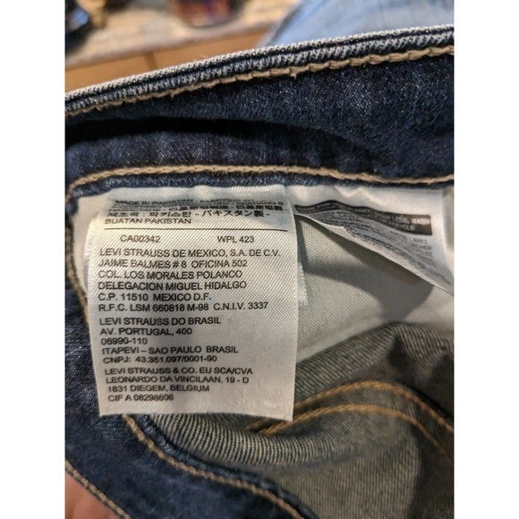 Levis 524 Womens Jeans too superlow ??? Medium Wash Denim‎ 34X29 - Picture 6 of 7